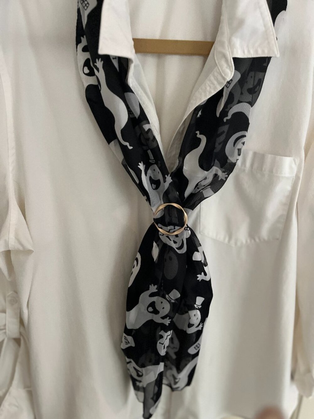 Halloween theme women's scarf